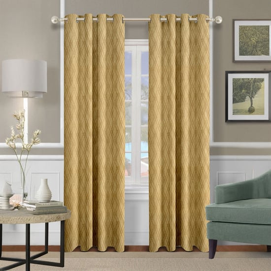 CORTINA Set of 2 Printed Light Filtering Door Curtains