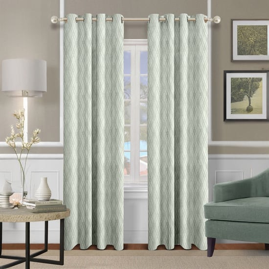 CORTINA Set of 2 Printed Light Filtering Door Curtains