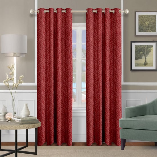 CORTINA Set of 2 Printed Light Filtering Door Curtains