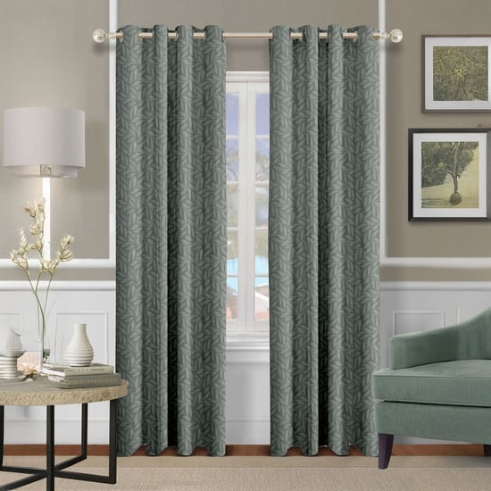 CORTINA Set of 2 Printed Light Filtering Door Curtains