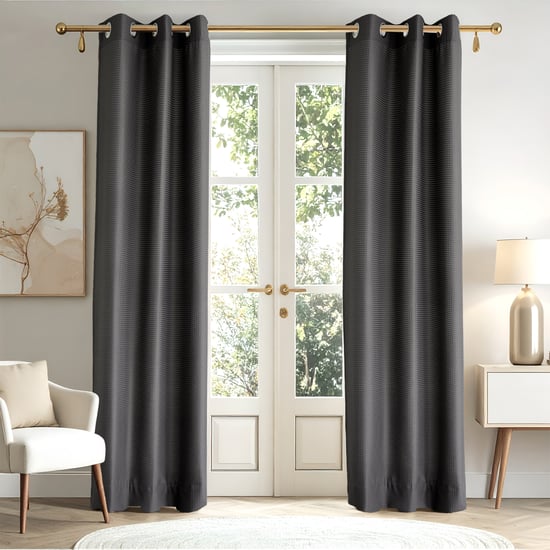 Sierra Set of 2 Woven Light Filtering Door Curtains
