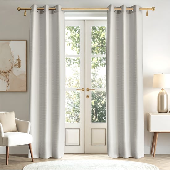 Sierra Set of 2 Woven Light Filtering Door Curtains