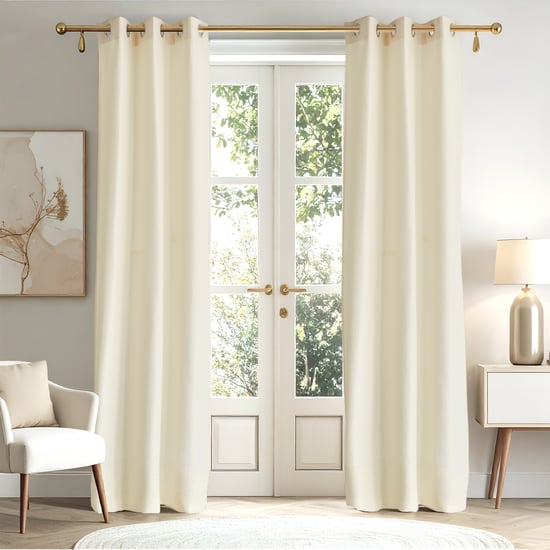 Sierra Set of 2 Woven Light Filtering Door Curtains