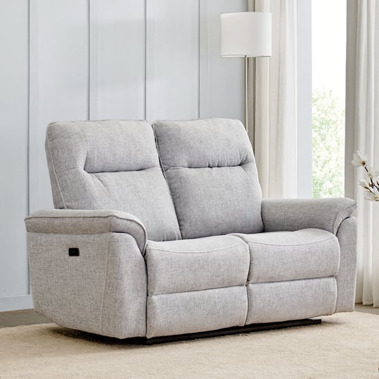 Artise Fabric 2-Seater Electric Recliner - Grey