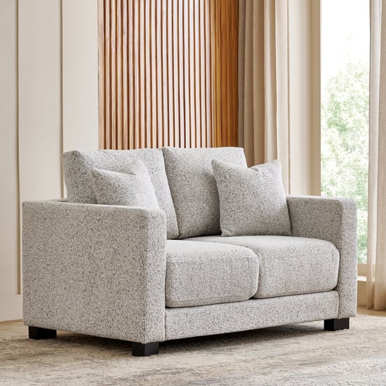 Gather Fabric 2-Seater Sofa with Cushions - Beige