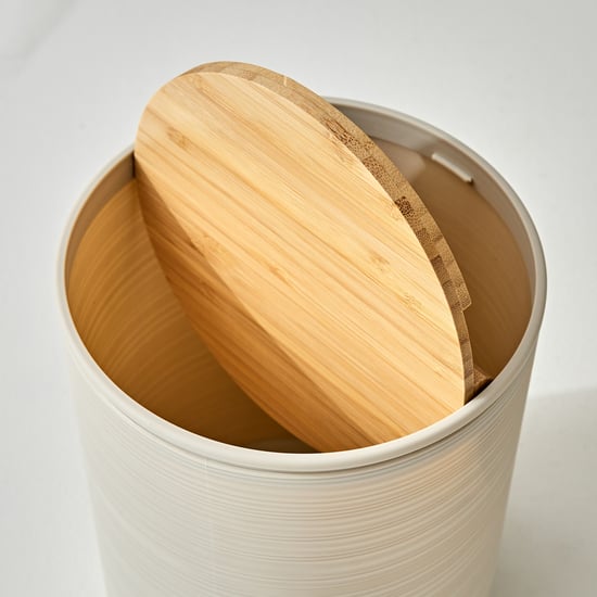 Intelio Boyle Swing Waste Bin with Bamboo Lid - 6L