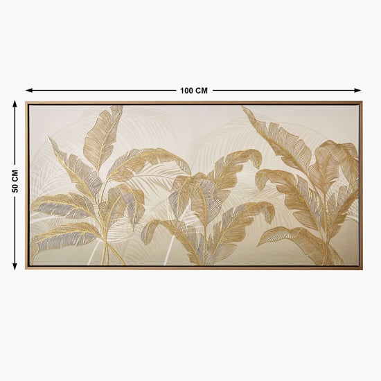 Artistry Sartora Canvas Leaf Picture Frame - 100x50cm