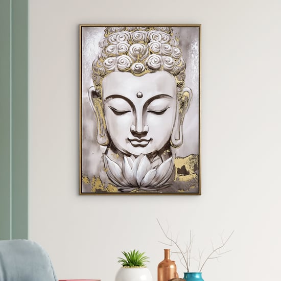 Artistry Sartora Canvas Hand Painted Buddha Picture Frame - 50x70cm