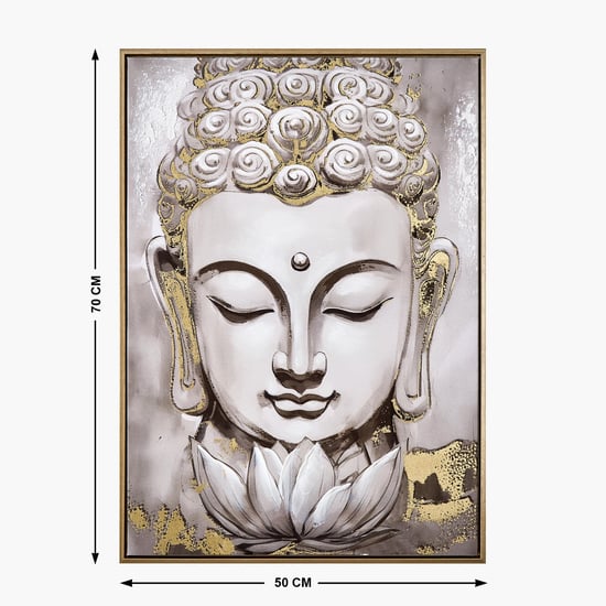 Artistry Sartora Canvas Hand Painted Buddha Picture Frame - 50x70cm