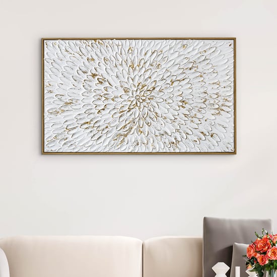 Artistry Sohome Canvas Hand Painted Leaf Picture Frame - 100x60cm
