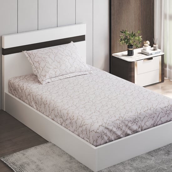 Oxford Cotton 144TC Printed 2Pcs Single Bedsheet Set