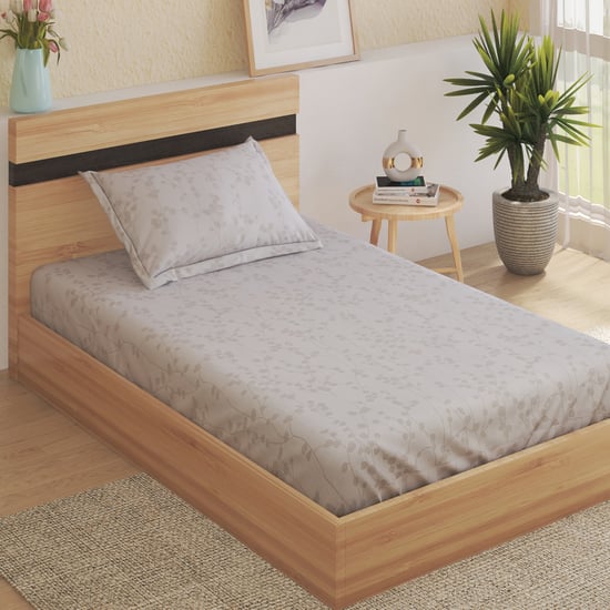 Oxford Vine Cotton 144TC Printed 2Pcs Single Bedsheet Set