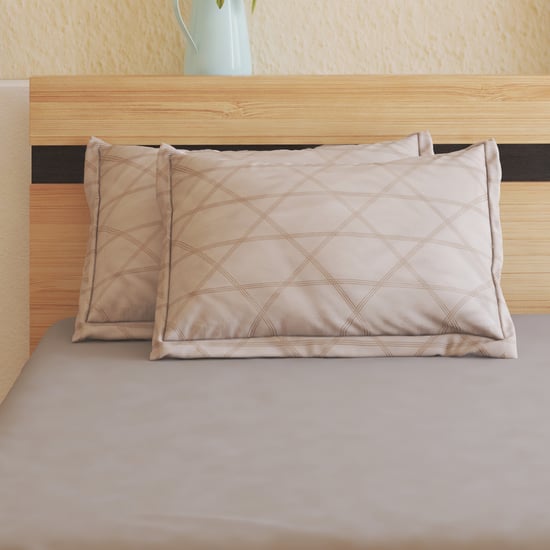 Oxford Echo Set of 2 Printed Pillow Covers - 70x45cm