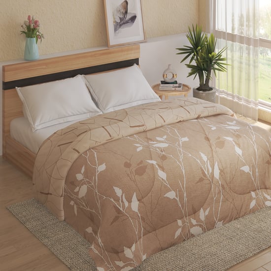 Oxford Branch Cotton Printed Reversible Double Comforter
