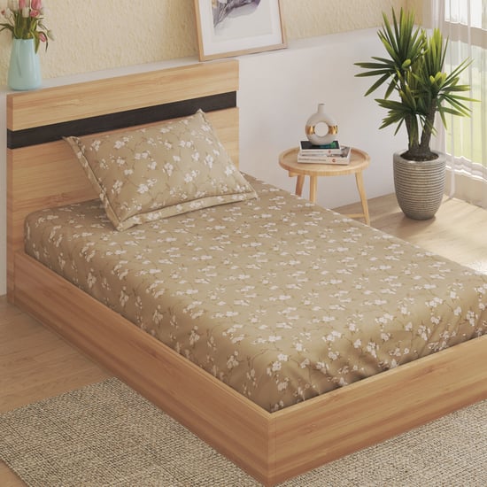 Oxford Sakura Cotton 144TC Floral Print 2Pcs Single Bedsheet Set