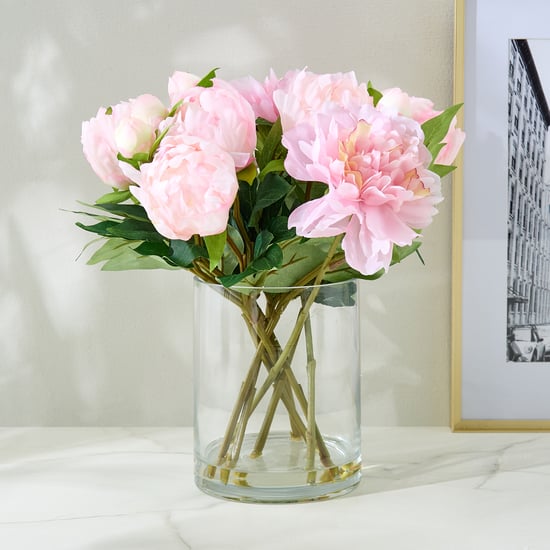 Gloria Prism Artificial Flowers in Vase