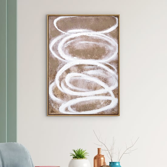 Artistry Dusk Canvas Hand Painted Waves Picture Frame - 50x70cm