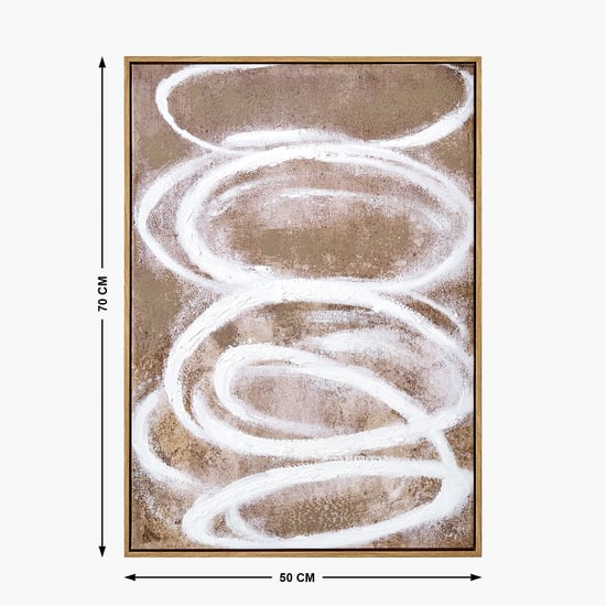 Artistry Dusk Canvas Hand Painted Waves Picture Frame - 50x70cm