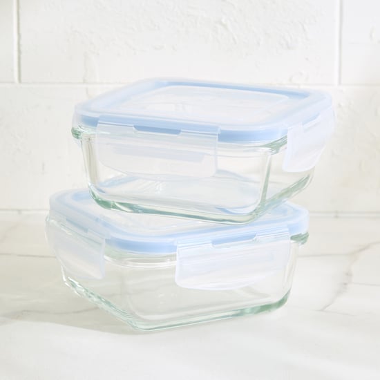 Korobka Brooklyn Set of 2 Glass Lunch Box with Bag - 340ml