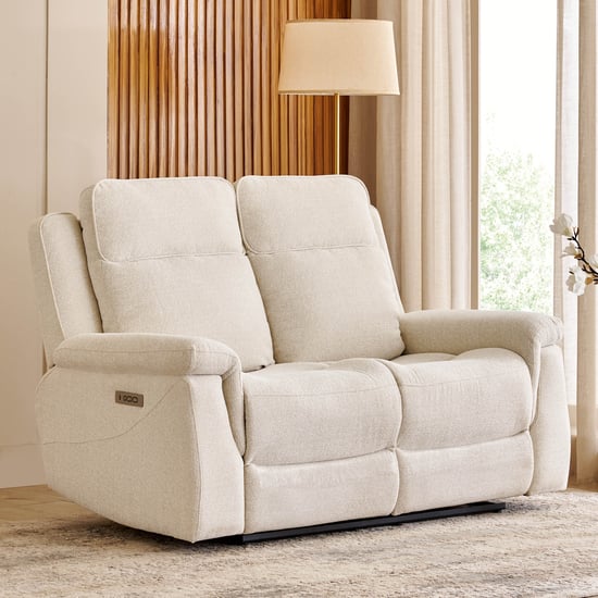 Oliver NXT Fabric 2-Seater Electric Recliner - Beige