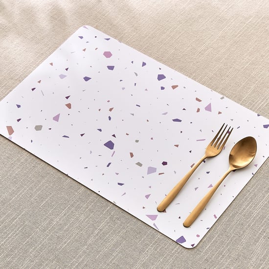 Meadows Theme Set of 6 PVC Terazo Print Placemats