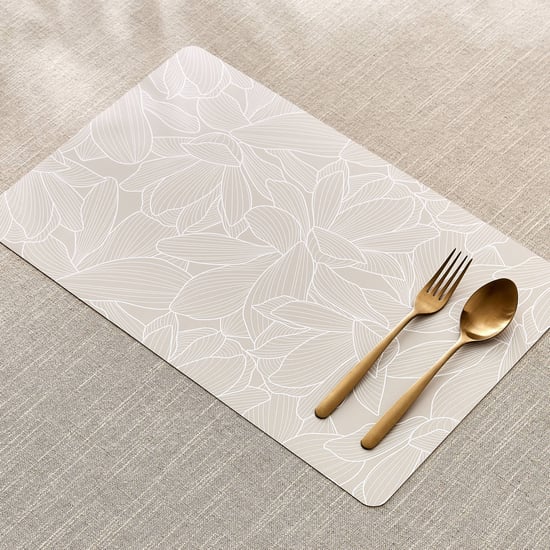 Meadows Theme Set of 6 PVC Floral Print Placemats