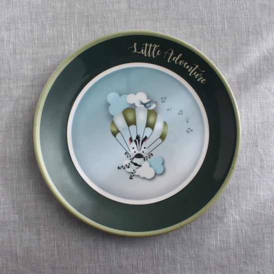 Slate Kids Safari Melamine Printed Side Plate - 18cm