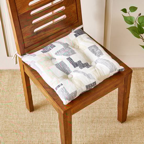 Poise Mosaic Printed Chair Pad - 40x40cm