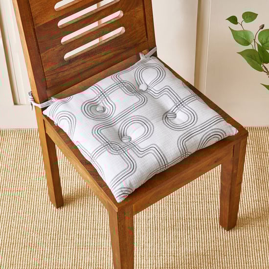 Poise Orbit Printed Chair Pad - 40x40cm