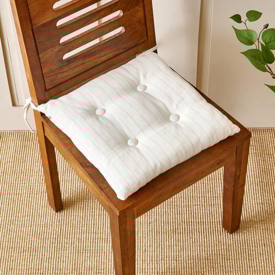 Poise Tide Striped Chair Pad - 40x40cm