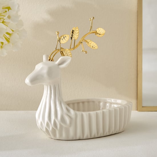 Brighton Rudo Ceramic Reindeer Decorative Bowl