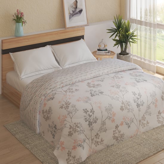 Oxford Rosette Cotton Printed Reversible Double Comforter
