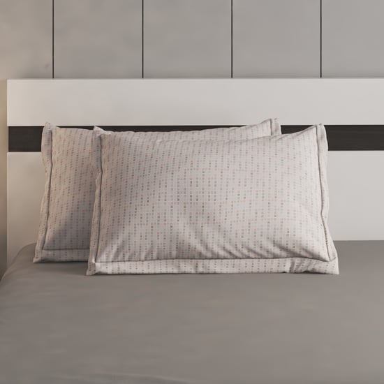 Oxford Pixel Set of 2 Geometric Print Pillow Covers - 70x45cm