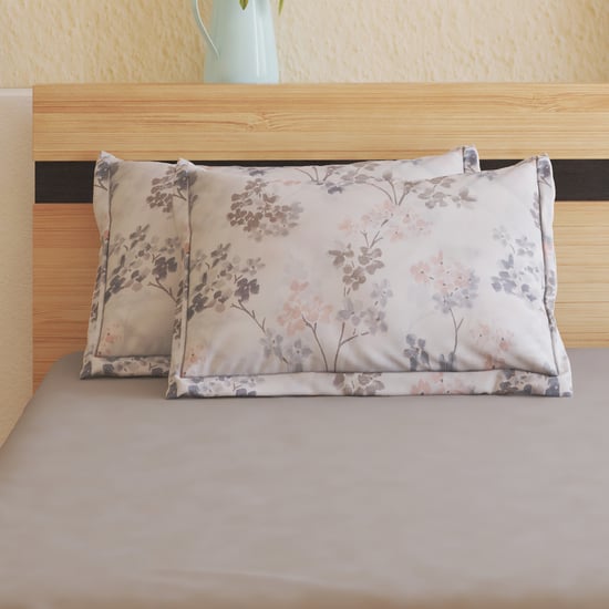 Oxford Rosette Set of 2 Floral Print Pillow Covers - 70x45cm