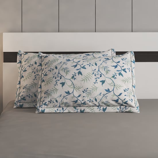 Oxford Sprig Set of 2 Printed Pillow Covers - 70x45cm