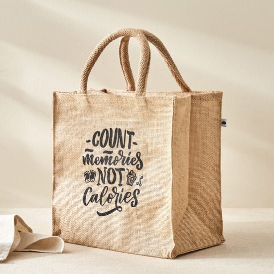 Livia Munch Jute Printed Lunch Bag