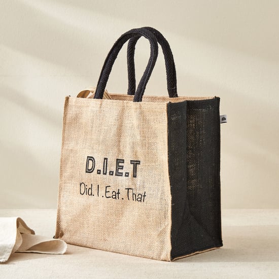 Livia Munch Jute Printed Lunch Bag