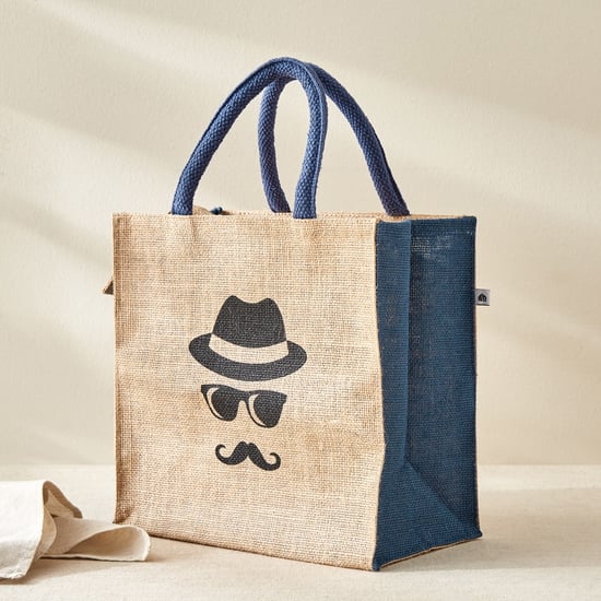 Livia Munch Jute Printed Lunch Bag