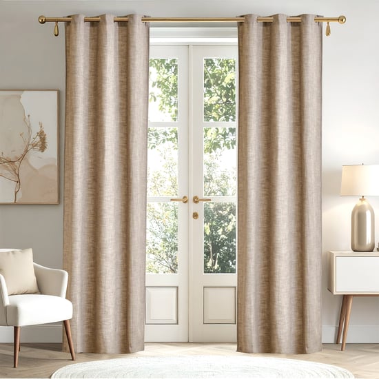 Arena Set of 2 Woven Light Filtering Door Curtains