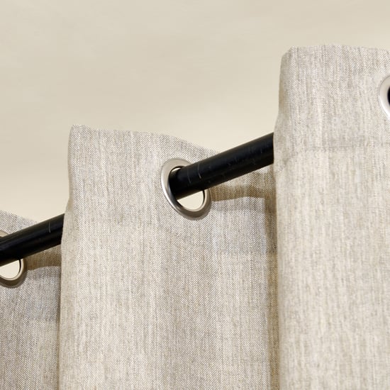 Arena Moss Set of 2 Light Filtering Window Curtains - 5.2ft(160cm)