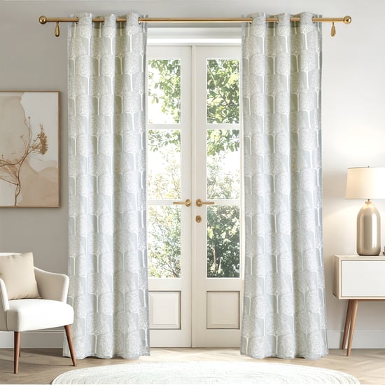 Saddle Rowena Set of 2 Printed Light Filtering Door Curtains
