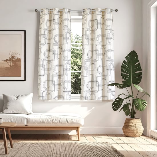 Mellow Calco Printed Light-Filtering Window Curtain