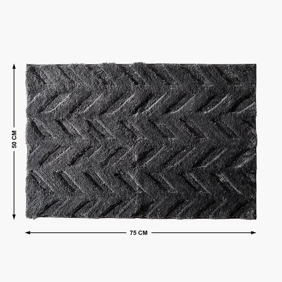 Nova Ashfall Chevron Anti-Slip Bath Mat - 75x50cm