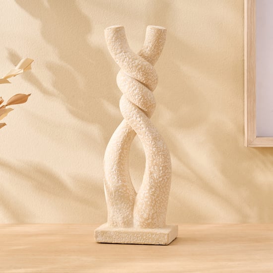 Oyster Tessera Ceramic Knot Table Accent