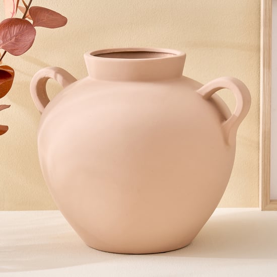 Fawn Pottery Ceramic Vase with Handles