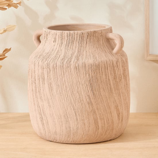 Oyster Natura Ceramic Vase with Handles