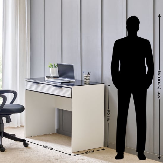 Sterling Study Desk - White