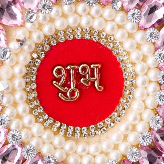 Utsav Set of 2 Embellished Subh Labh Reversible Door Latkans