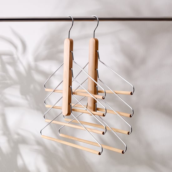 Winston Kennedy Set of 2 Wooden Trouser Hangers