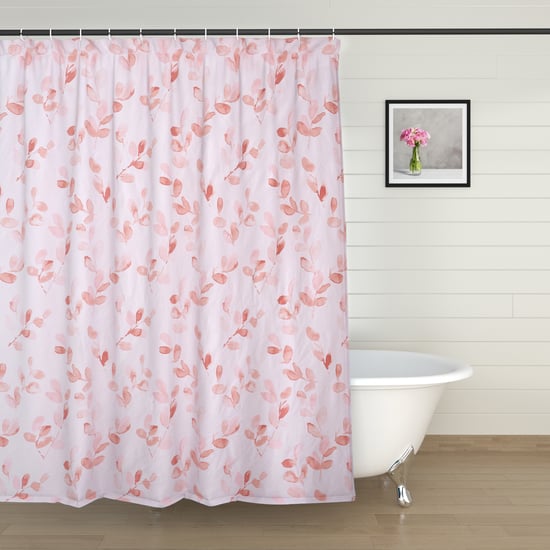 Mekong Floral Print Shower Curtain with Hooks - 200x180cm